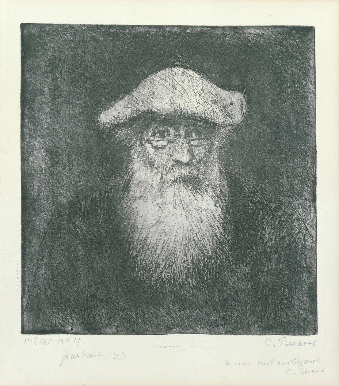 Selvportrett av Camille Jacob Pissarro