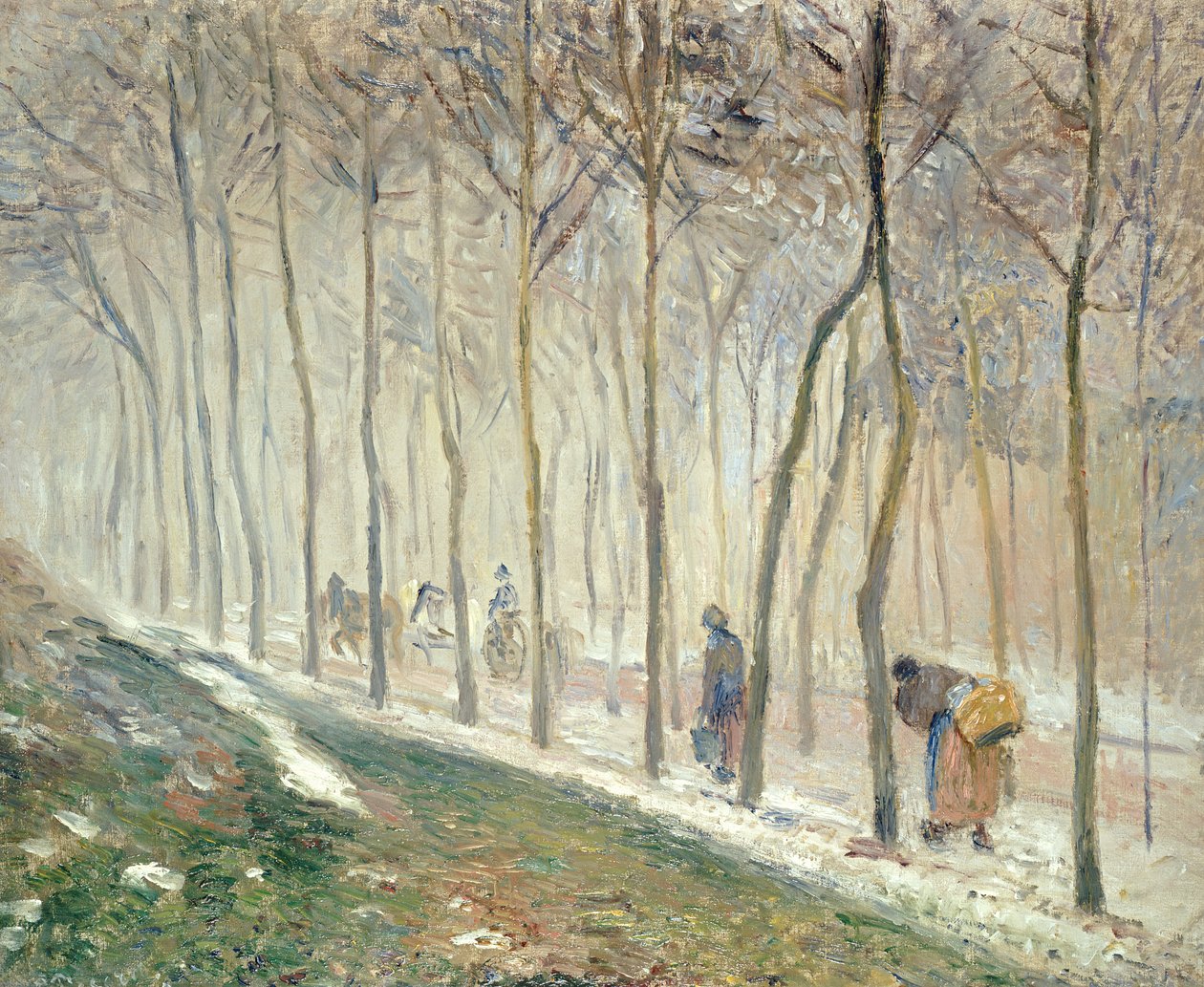 Veien gjennom skogen av Camille Jacob Pissarro