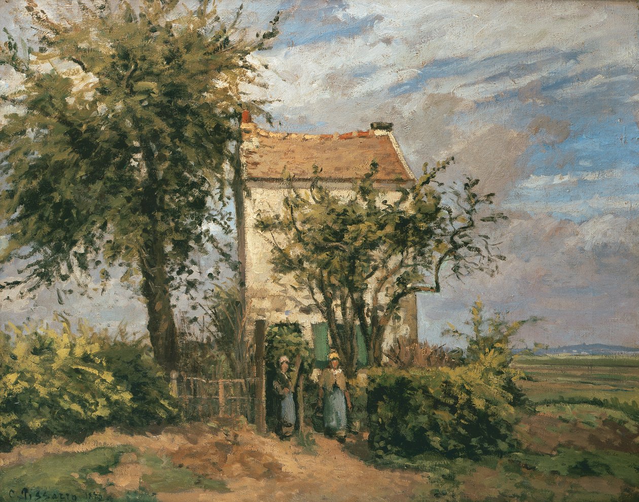 Veien til Rueil av Camille Jacob Pissarro