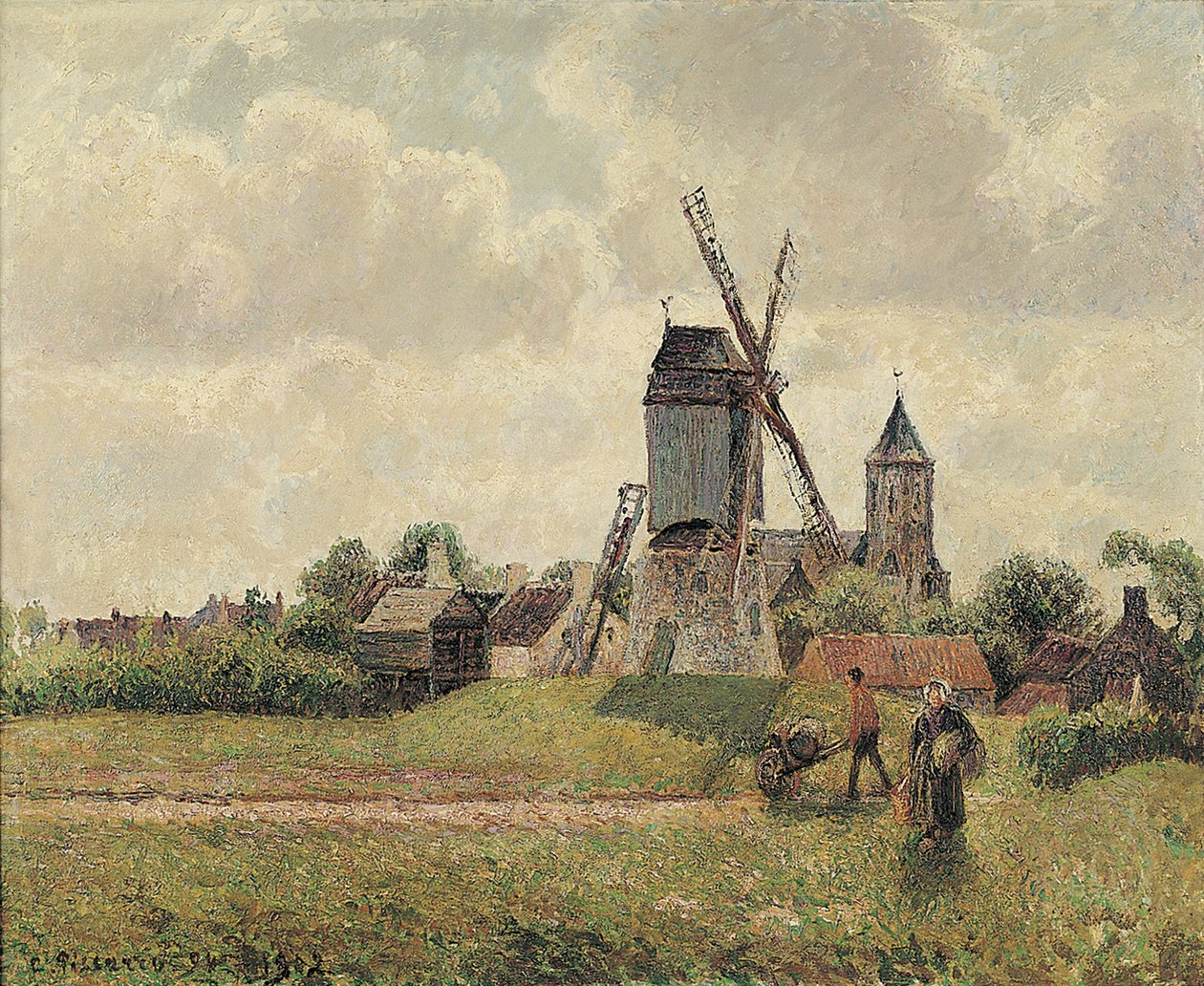 Vieux-Moulin i Knokke 1894, 1902 av Camille Jacob Pissarro