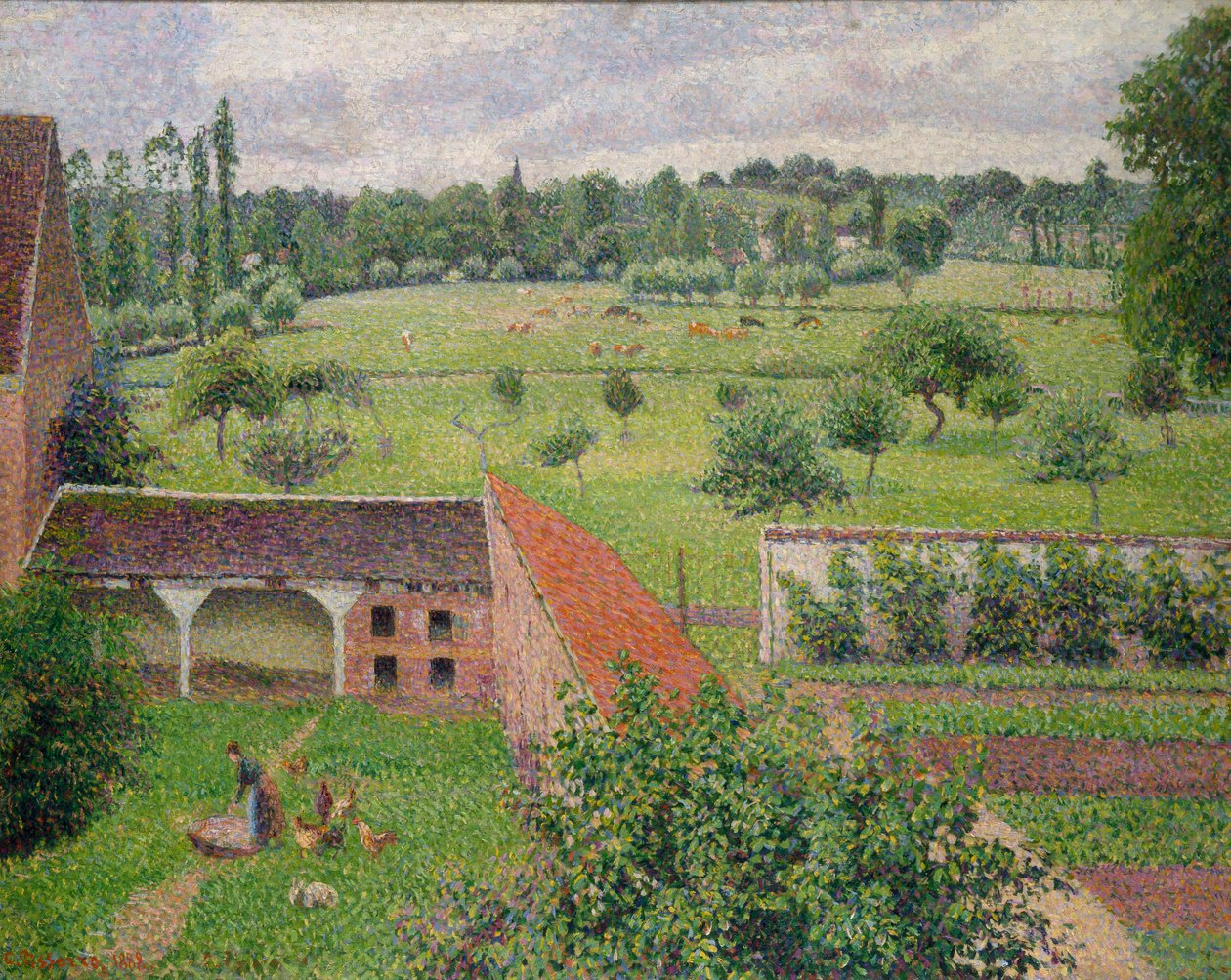 Utsikt fra vinduet mitt, Éragny-sur-Epte av Camille Jacob Pissarro