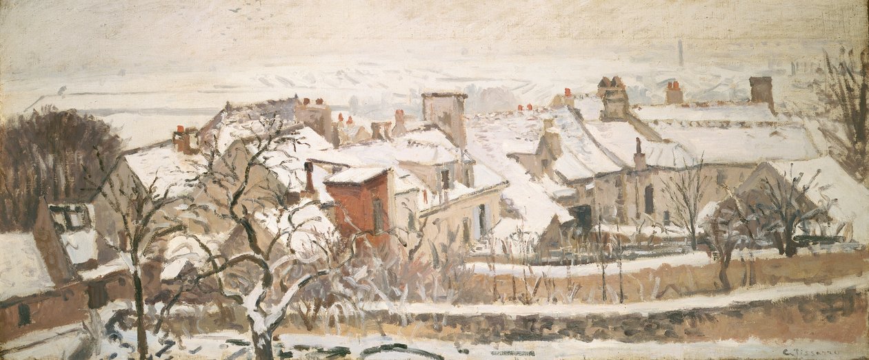 Vinter, 1872 av Camille Jacob Pissarro