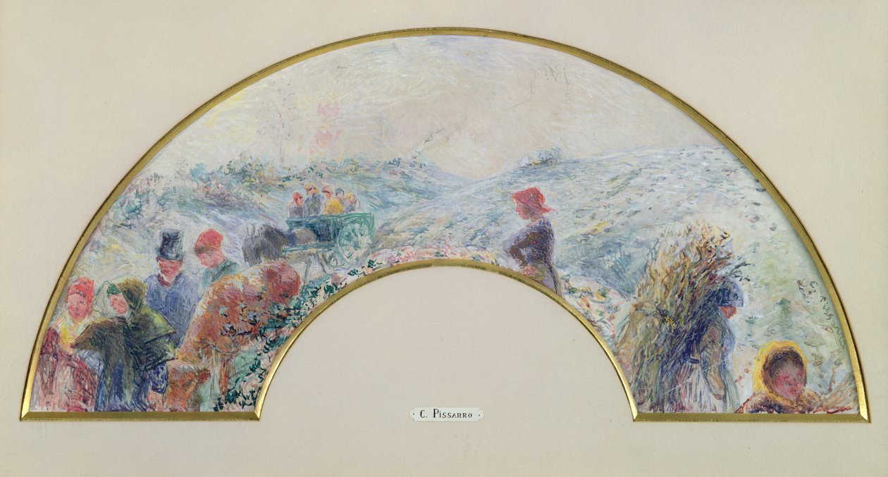 Vinter, Retur fra messen, 1878 av Camille Jacob Pissarro