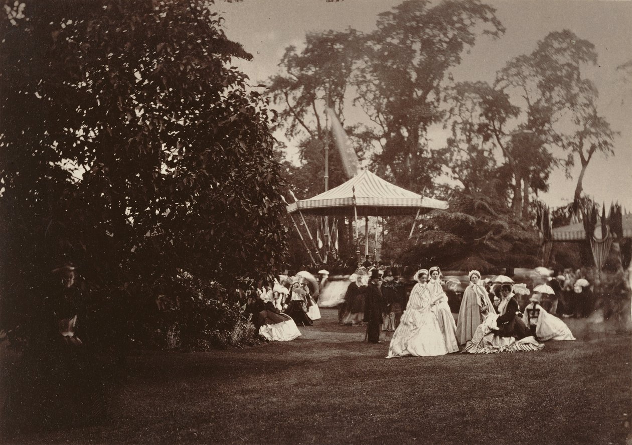 Utsikt over hagen under Fete/Fete Champetre på Orleans House, London av Camille Silvy