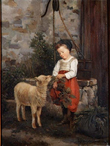 Kjæledyrlammet av Camille Leopold Cabaillot Lasalle