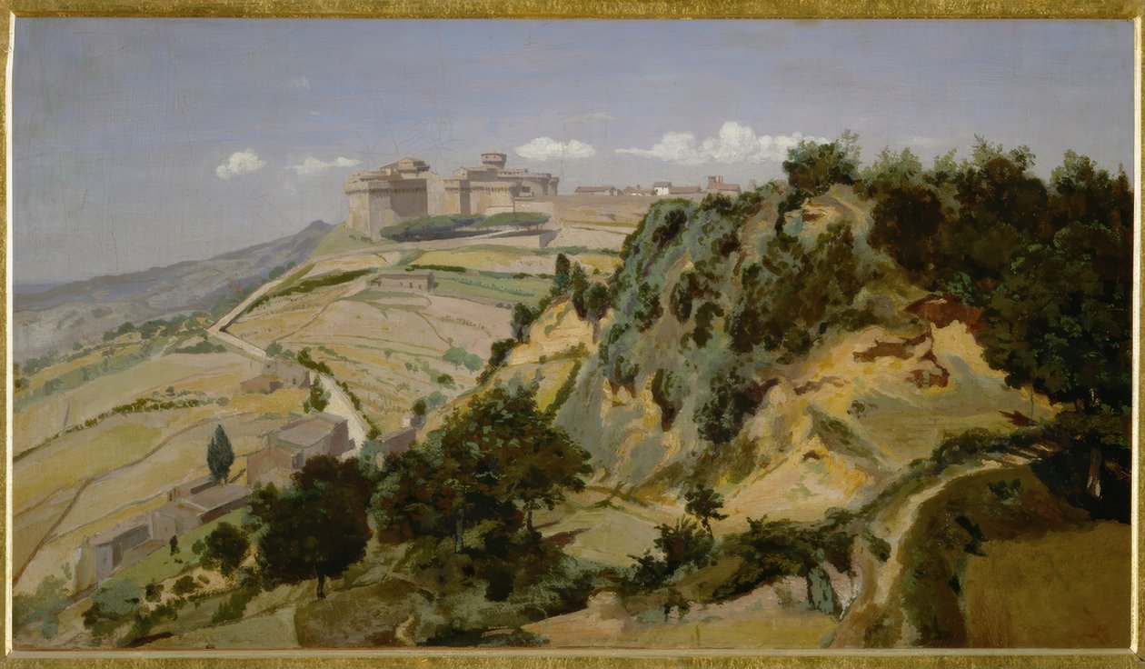 Citadellet til Volterra av Jean Baptiste Camille Corot