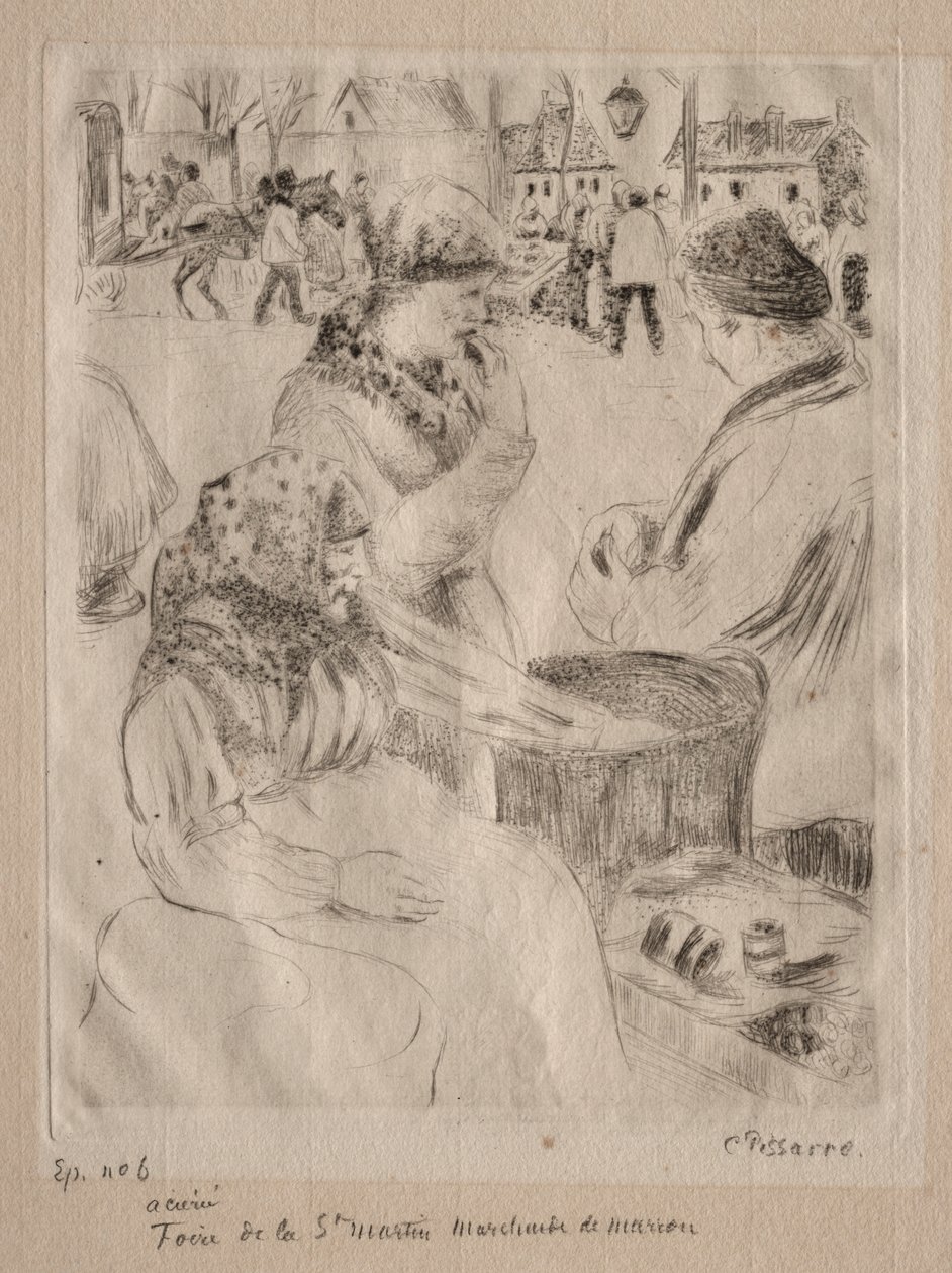 Kastanjeleverandør, 1878. av Camille Jacob Pissarro