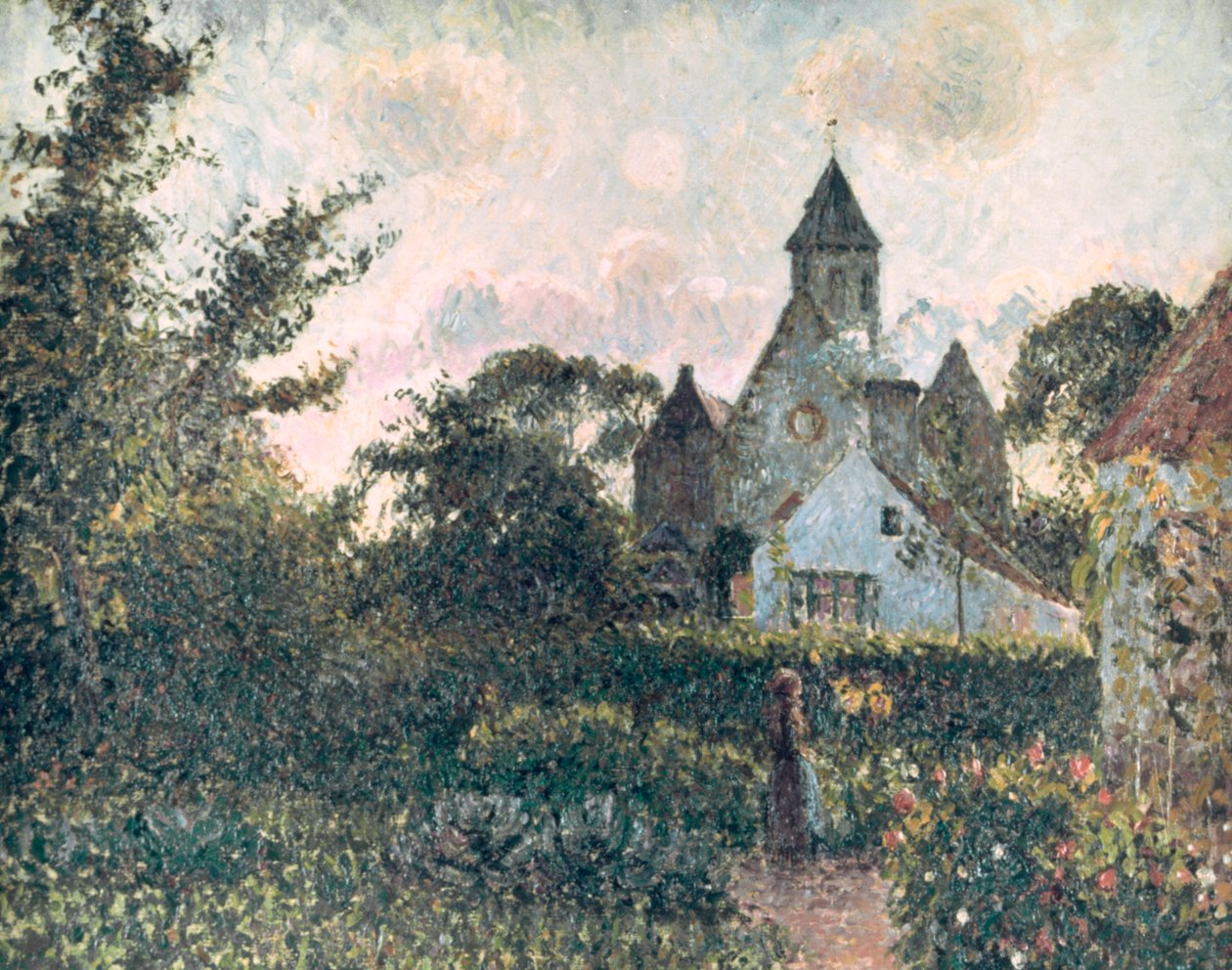 Knocke kirke, 1894 av Camille Jacob Pissarro