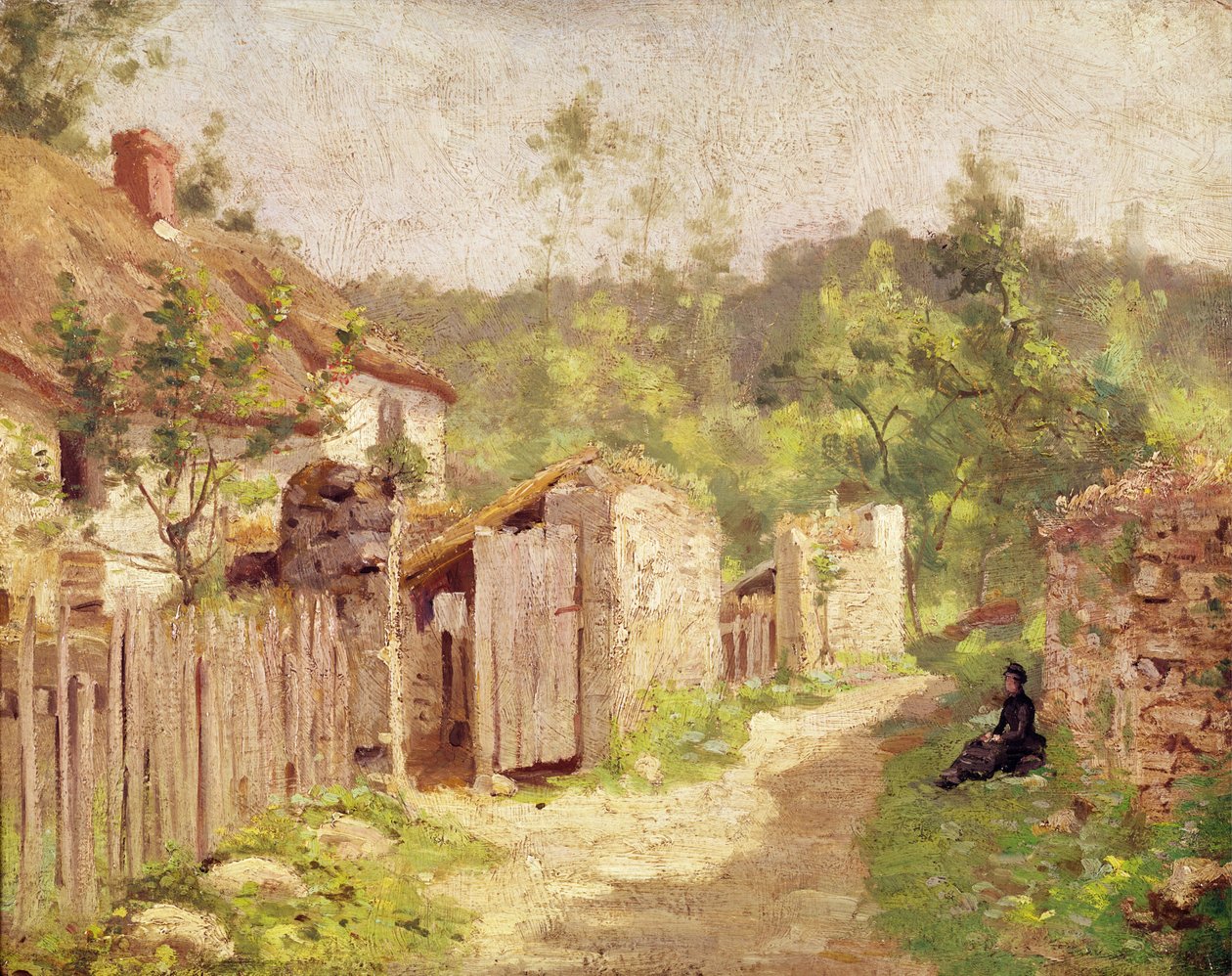 Daumiers hus på Valmondois av Camille Jacob Pissarro