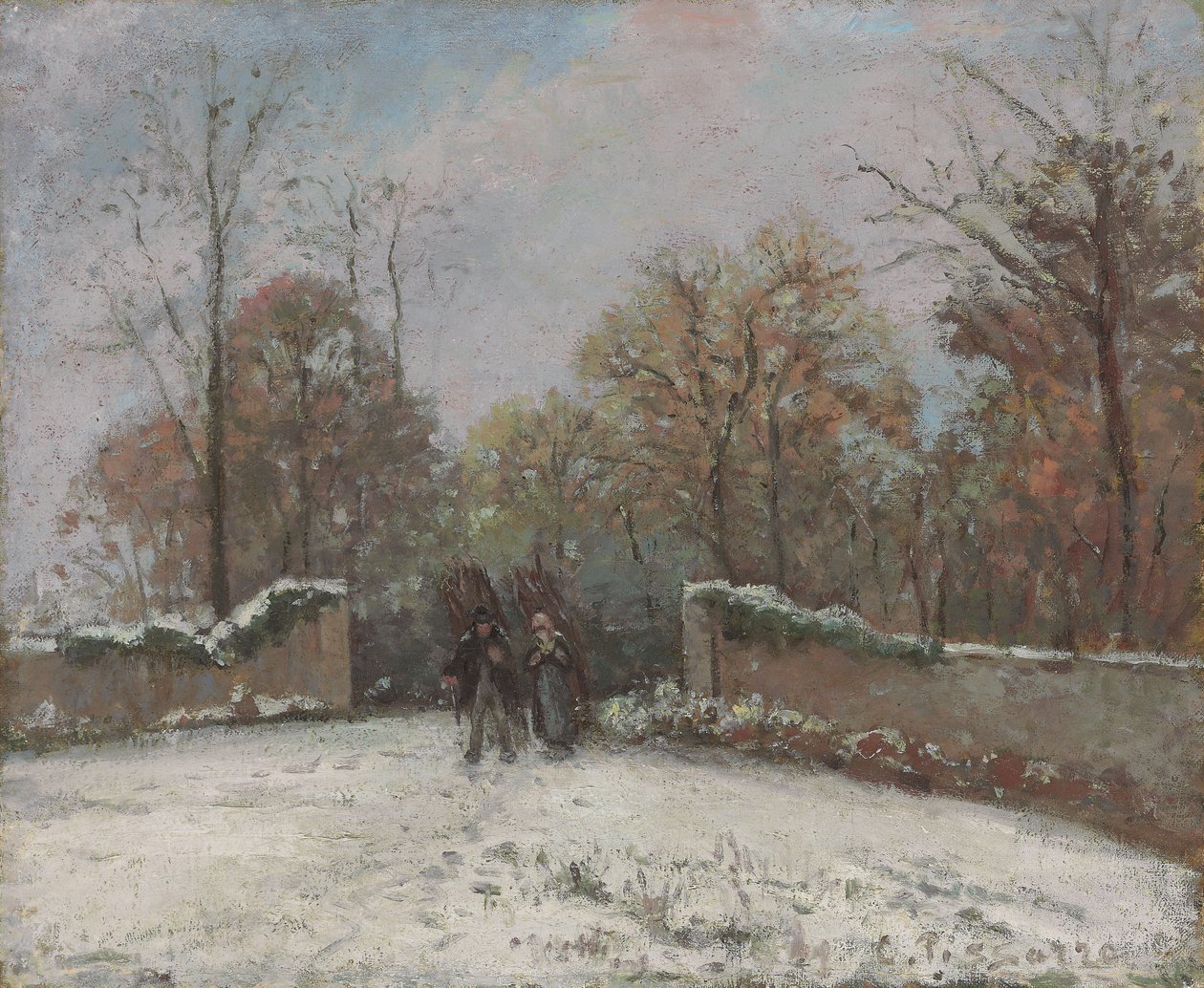 Inn i skogen til Marly, av Camille Jacob Pissarro