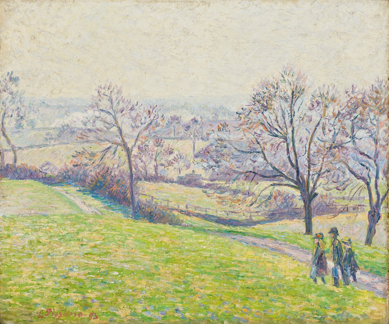 Epping landskap, 1893 (olje på lin lerret) av Camille Jacob Pissarro