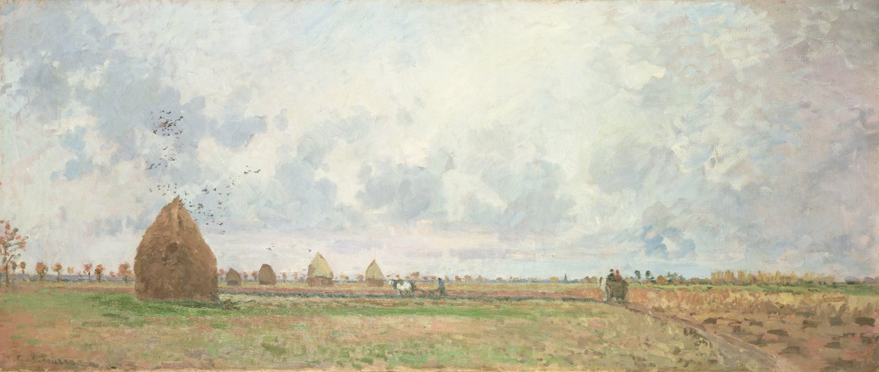 Fire årstider, høst, 1872 av Camille Jacob Pissarro
