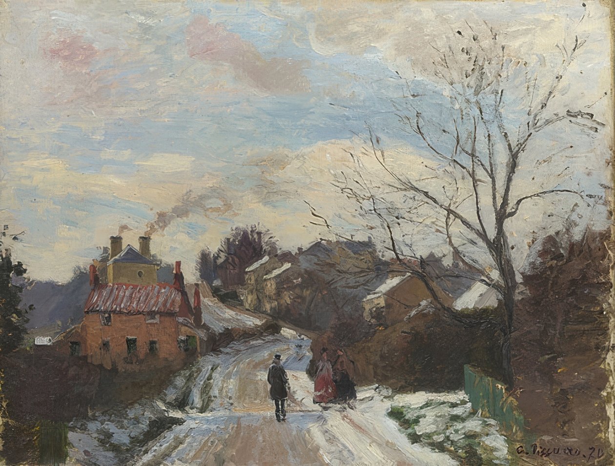 Fox Hill, Upper Norwood. 1870 av Camille Jacob Pissarro