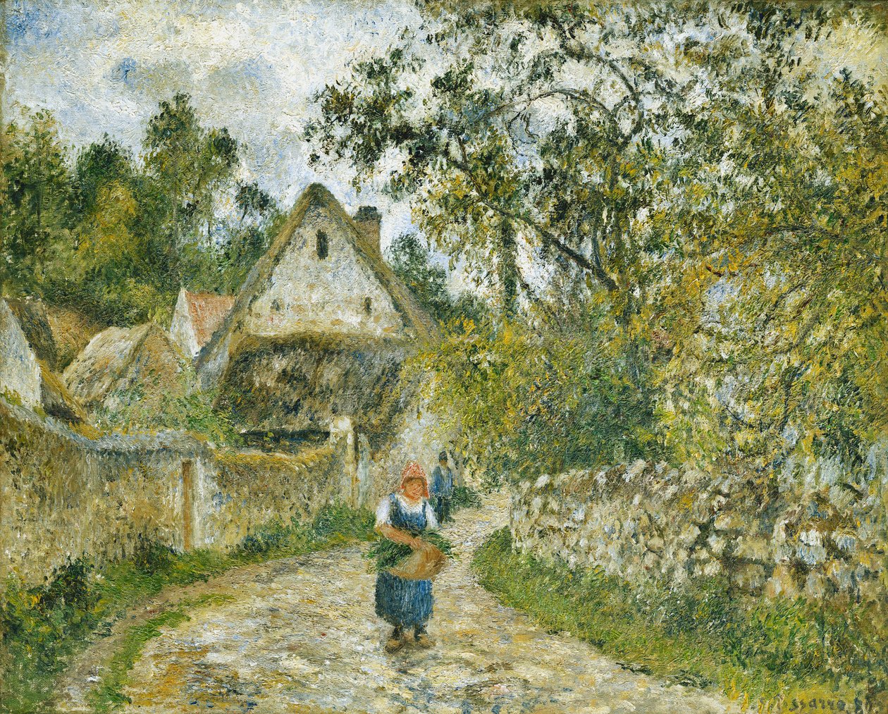 Stien fra Hameau-Chaumieres til Valhermeil av Camille Jacob Pissarro