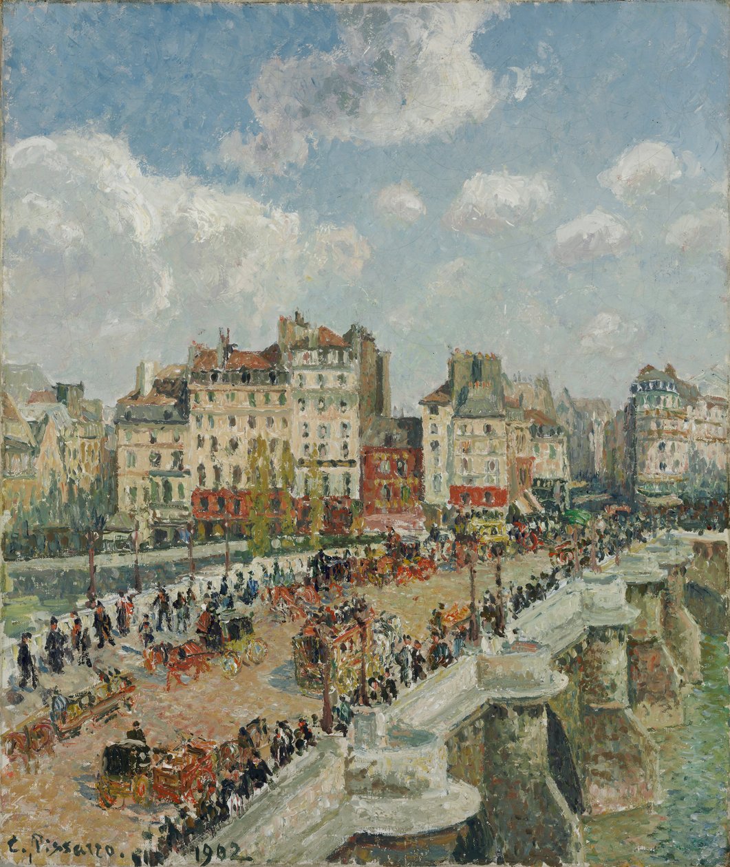 Den nye broen, 1902 av Camille Jacob Pissarro