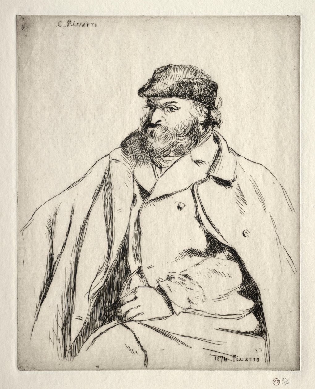 Paul Cezanne, 1874. av Camille Jacob Pissarro