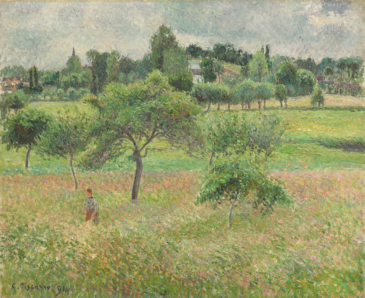 Epletrær i Eragny, 1894 av Camille Jacob Pissarro