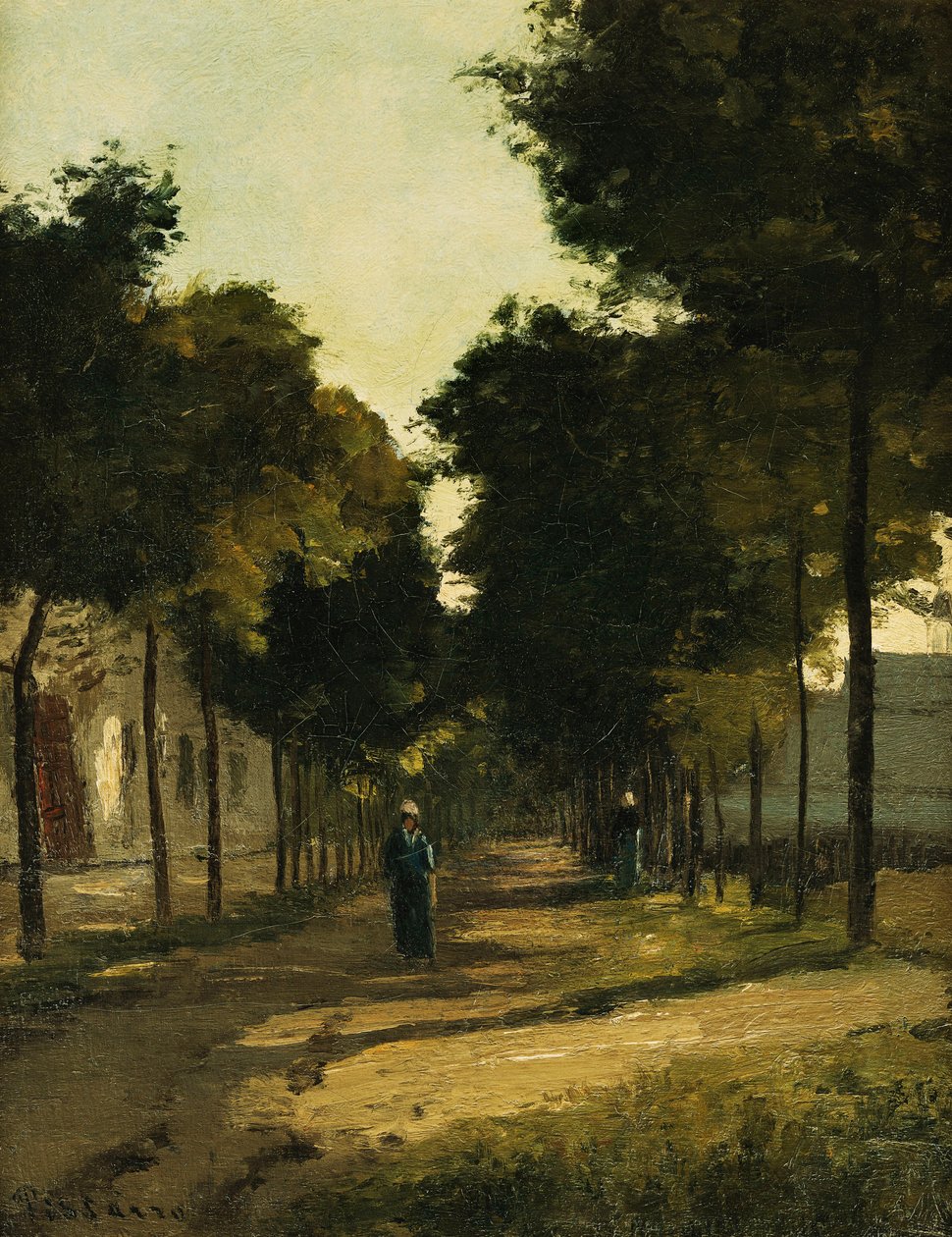 Vei; La Route, ca. 1870 av Camille Jacob Pissarro