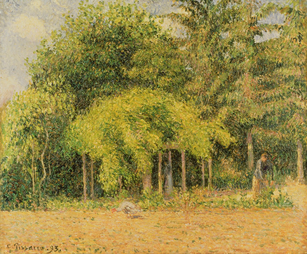 Arbor i Eragny, 1893 av Camille Jacob Pissarro
