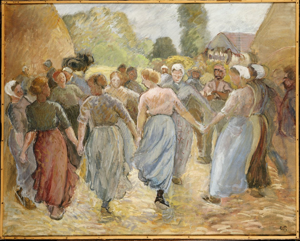 The Circle, ca. 1884 av Camille Jacob Pissarro