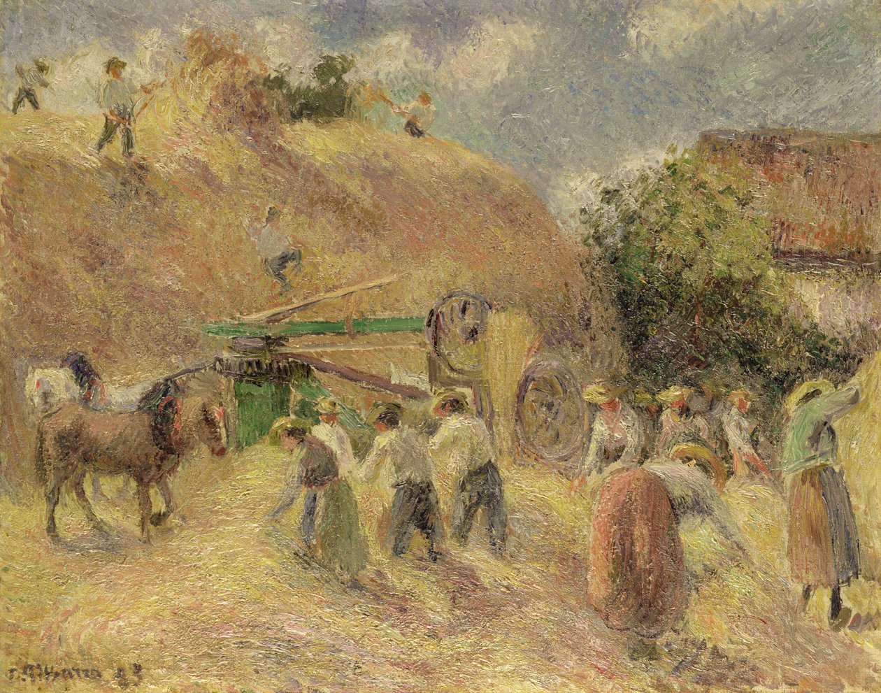 Høsten, 1883 av Camille Jacob Pissarro