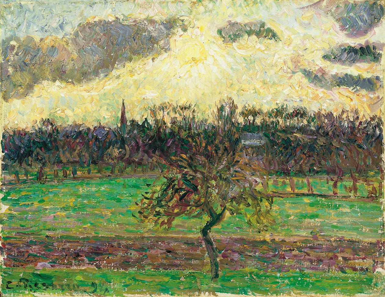 The Meadows at Éragny, Apple Tree, 1894 av Camille Jacob Pissarro