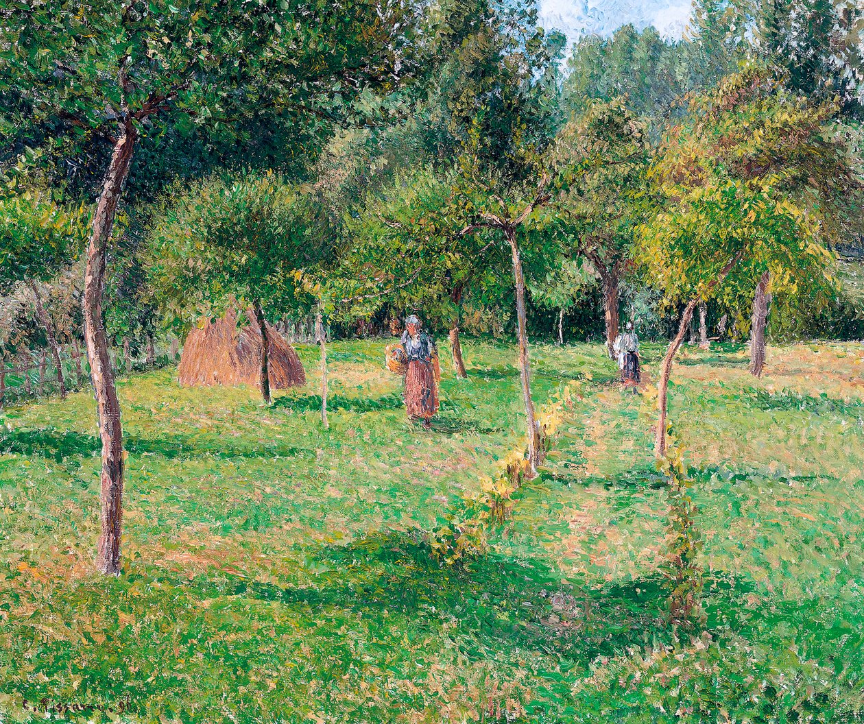 The Orchard at Éragny, 1896 av Camille Jacob Pissarro