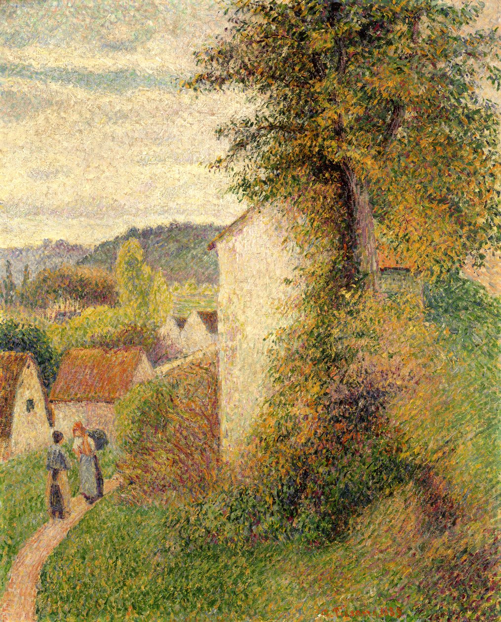 Stien, 1889 av Camille Jacob Pissarro