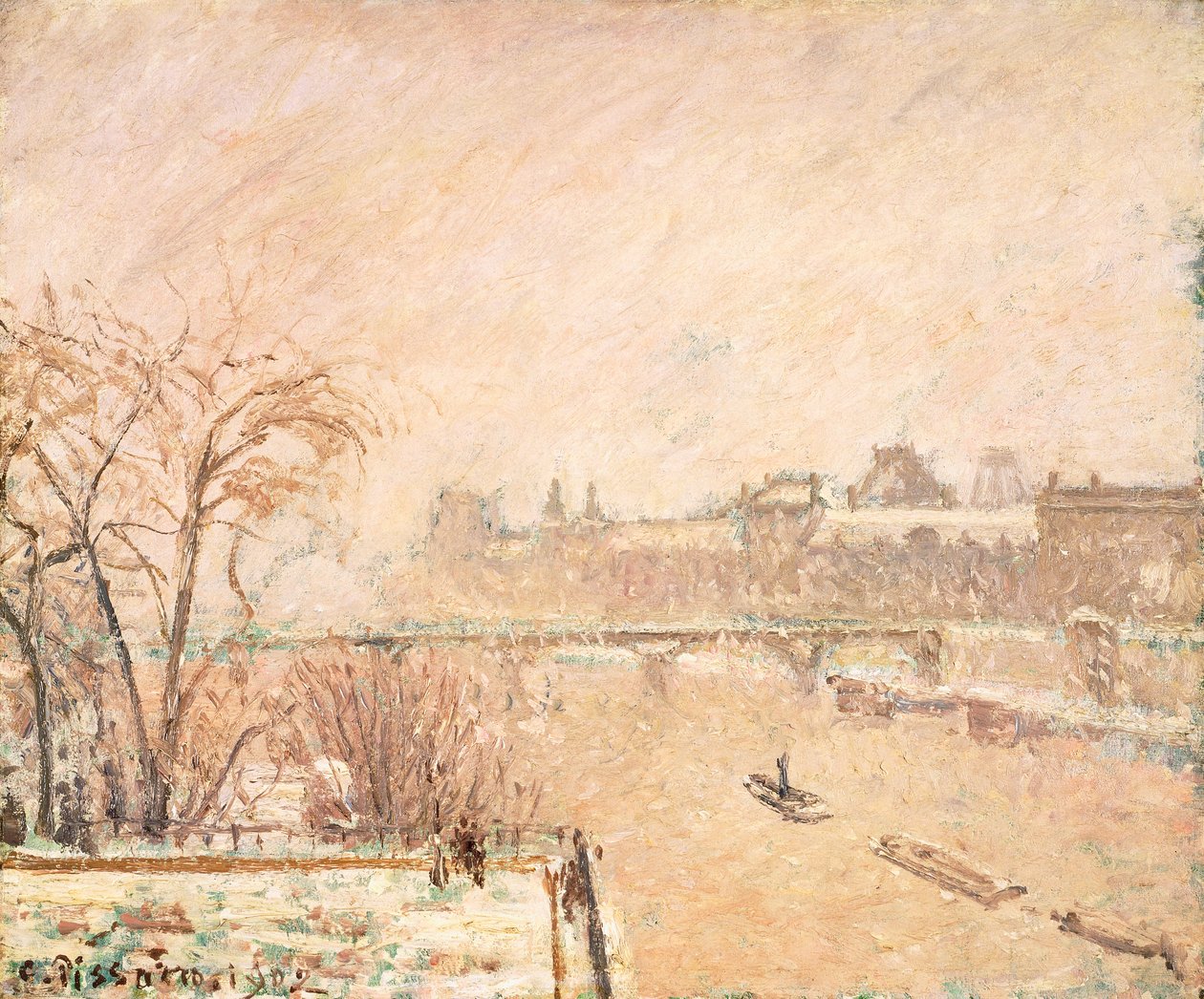 Seinen fra Pont-Neuf av Camille Jacob Pissarro