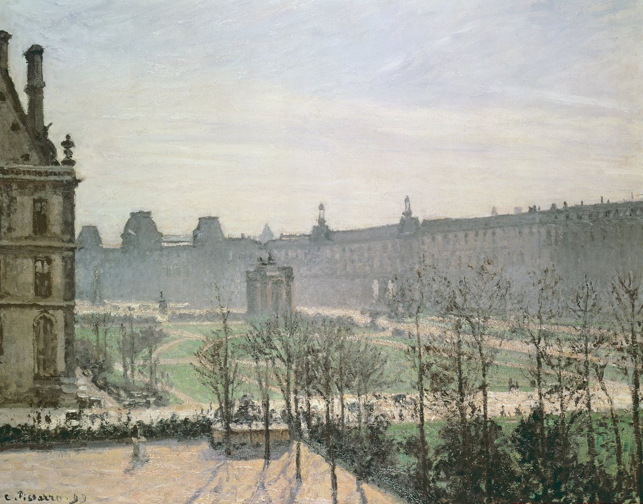 Tuileriene, 1899 av Camille Jacob Pissarro