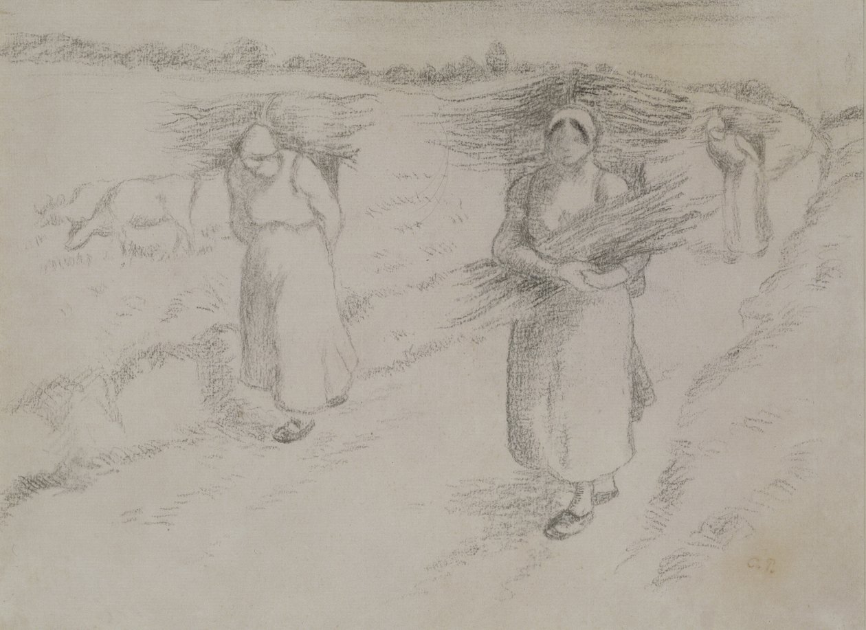Kvistsamlerne, ca. 1896 av Camille Jacob Pissarro
