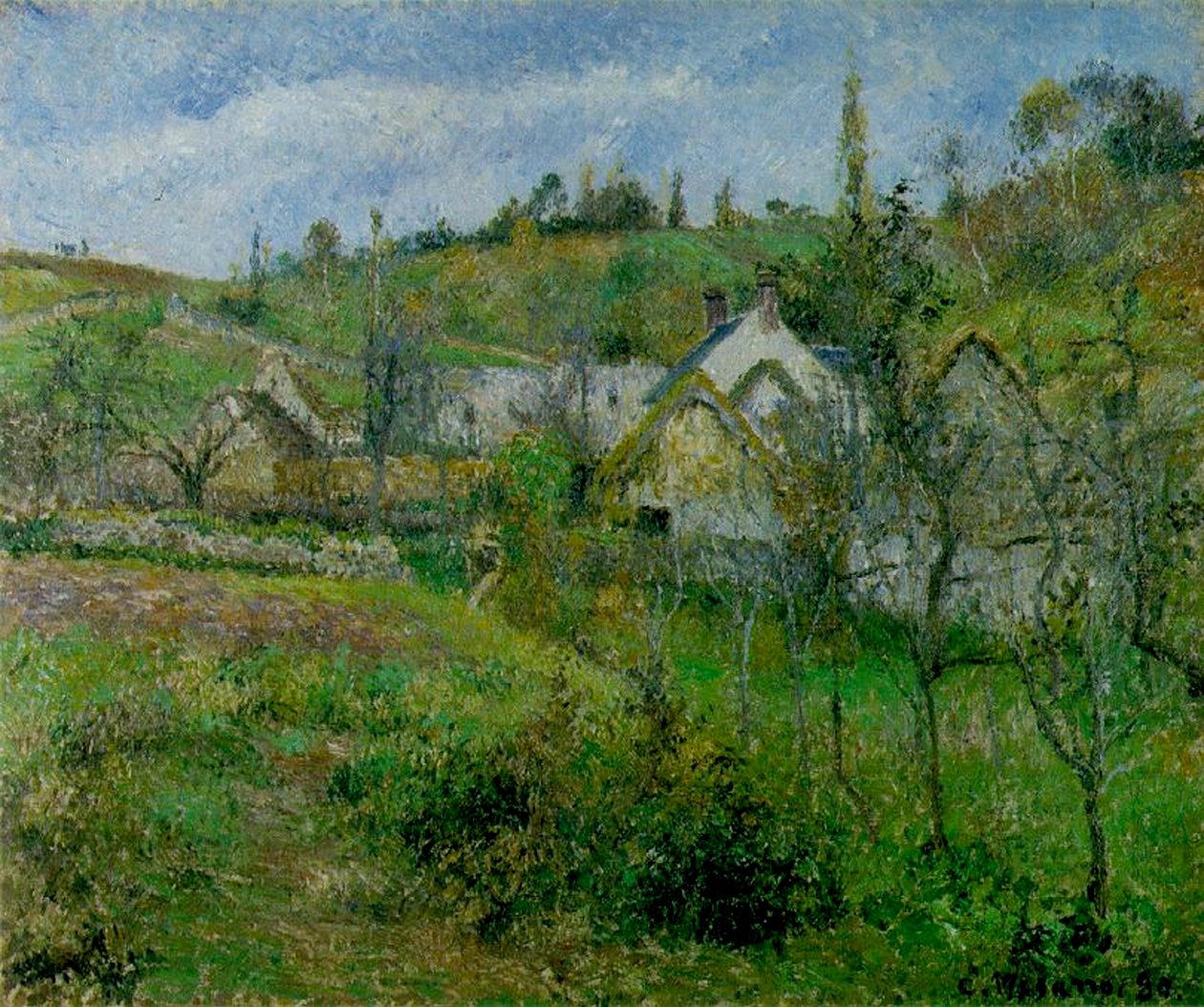 Valhermeil, nær Pontoise, 1880 av Camille Jacob Pissarro