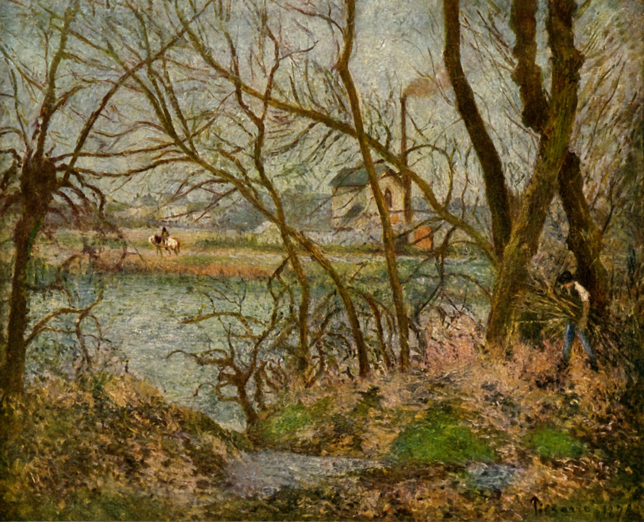 Vedhoggeren, 1878, 1939. av Camille Jacob Pissarro
