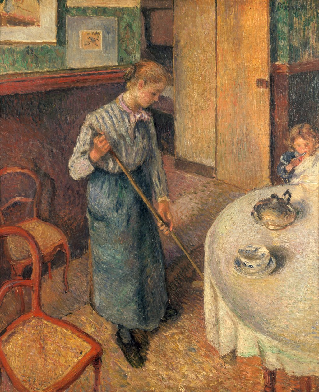 Den unge tjener, 1882 av Camille Jacob Pissarro