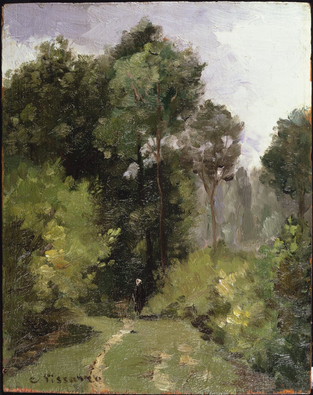 Under trærne, 1864 av Camille Jacob Pissarro