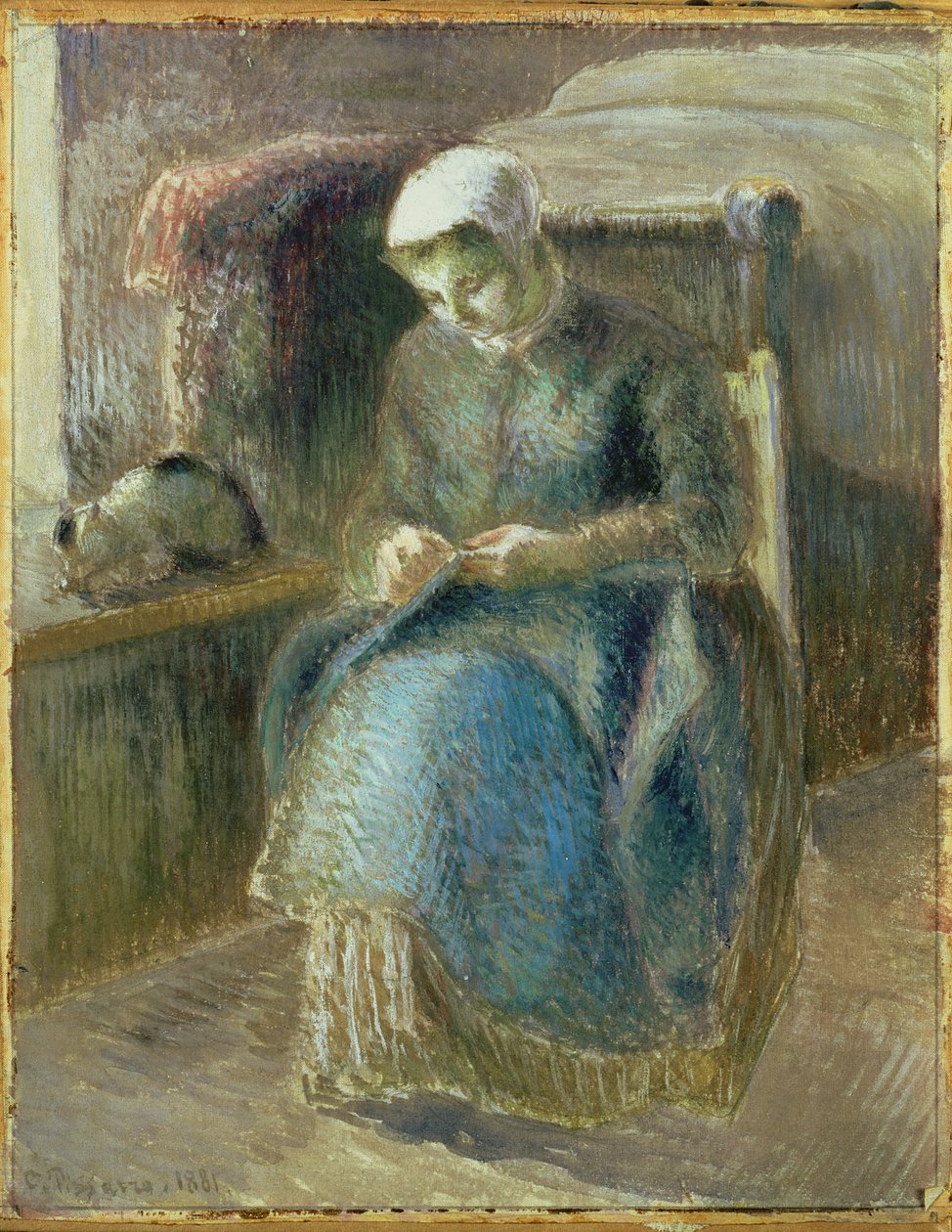 Kvinnesøm, 1881 av Camille Jacob Pissarro