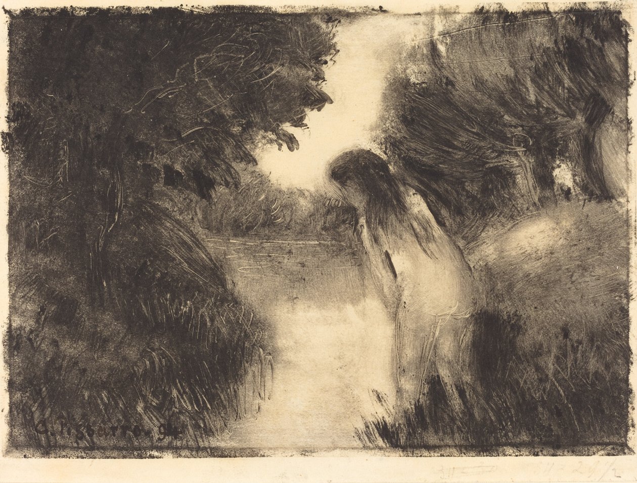 En Bader av Camille Pissarro