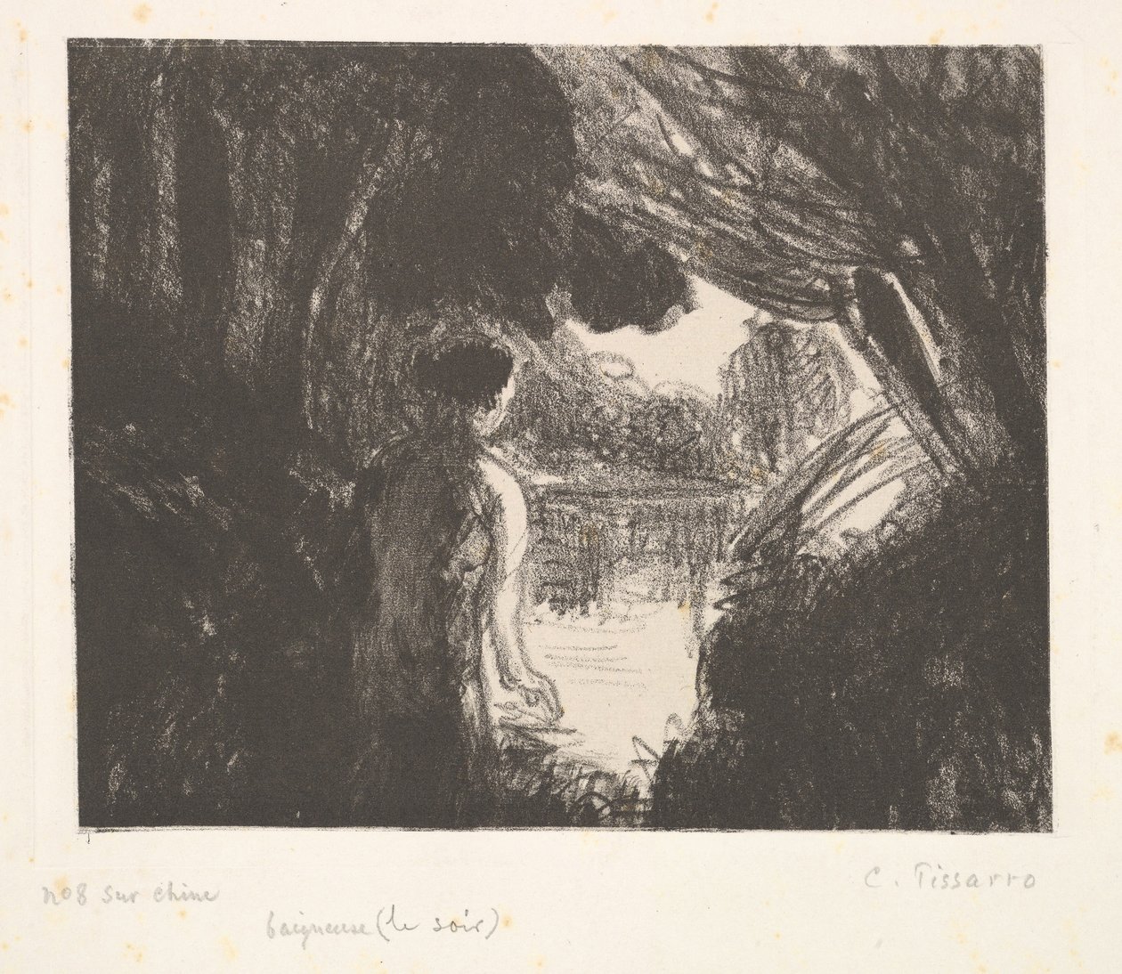 Bader, kveld, 1897. av Camille Jacob Pissarro