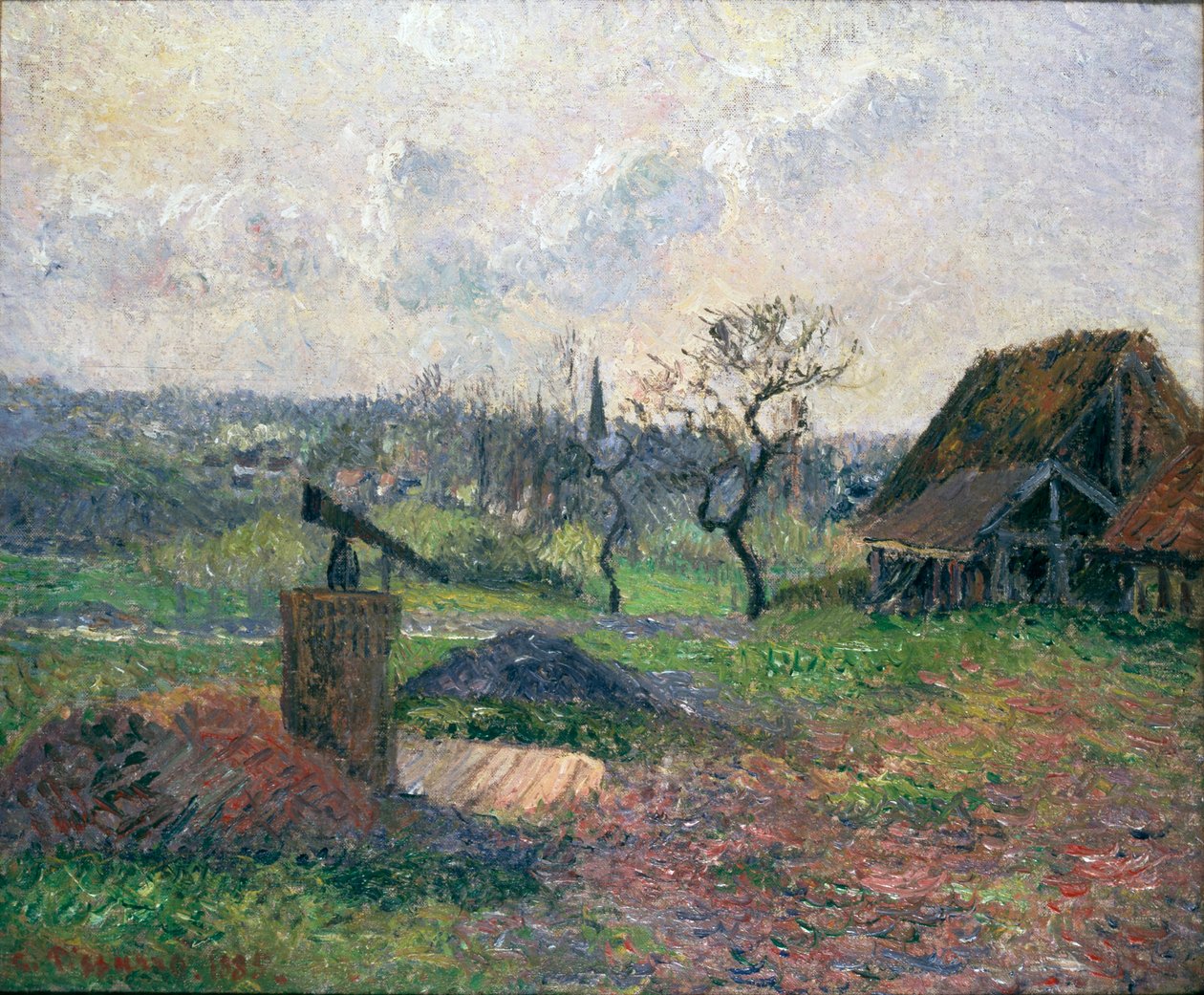 Mursteinovn i Eragny, 1885 av Camille Pissarro