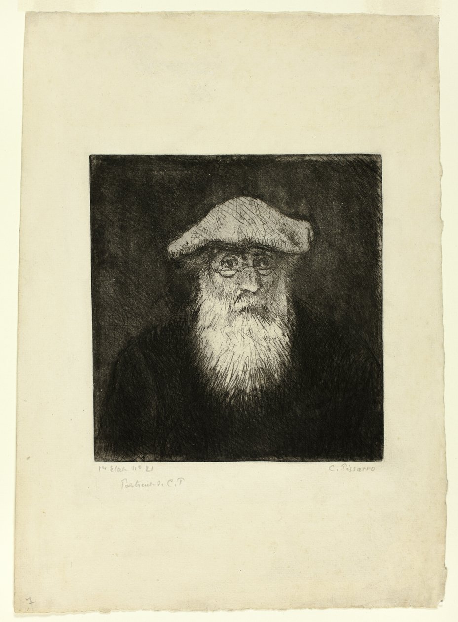 Camille Pissarro, et selvportrett av Camille Pissarro