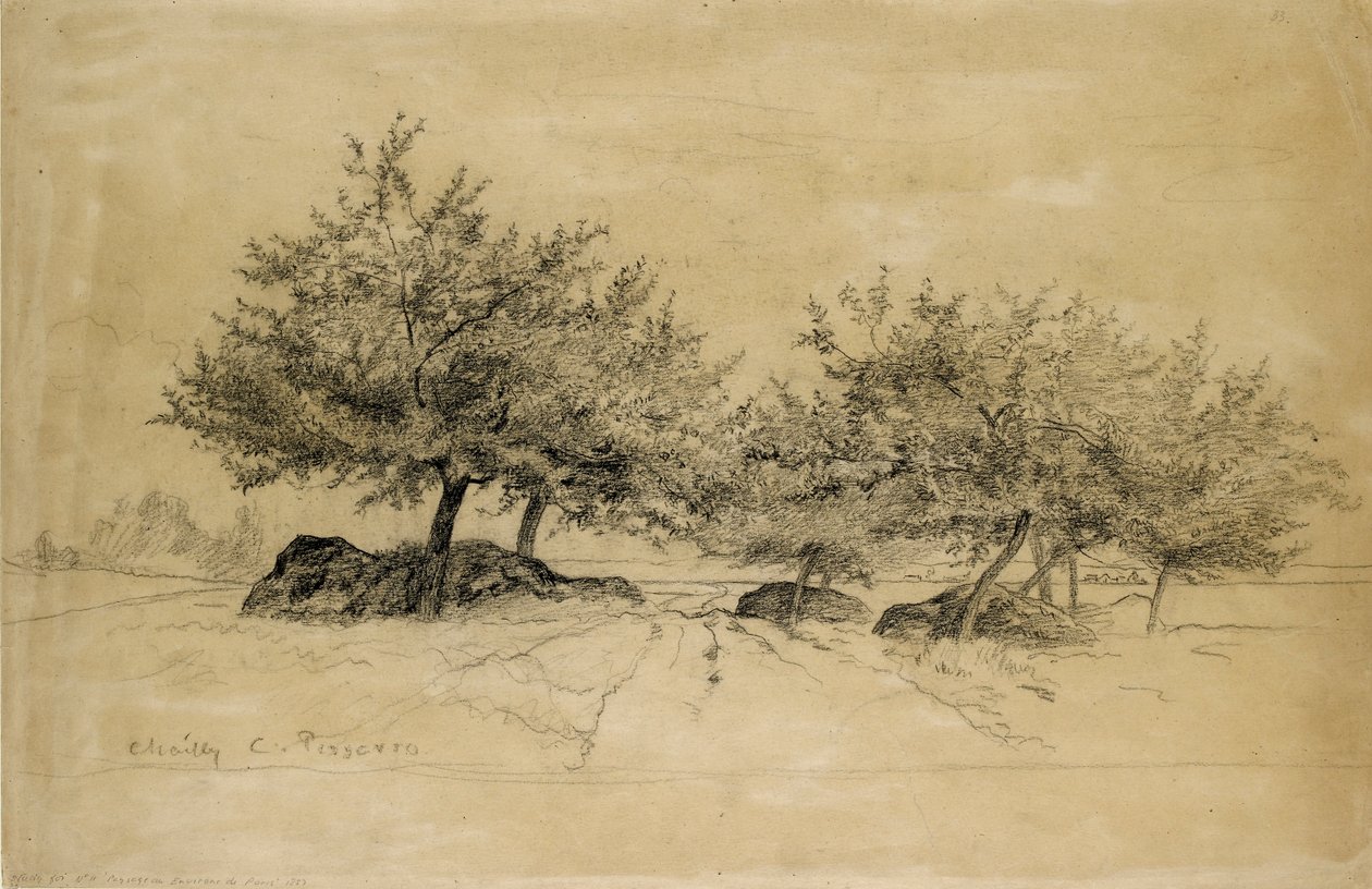 Chailly, c1859 av Camille Pissarro
