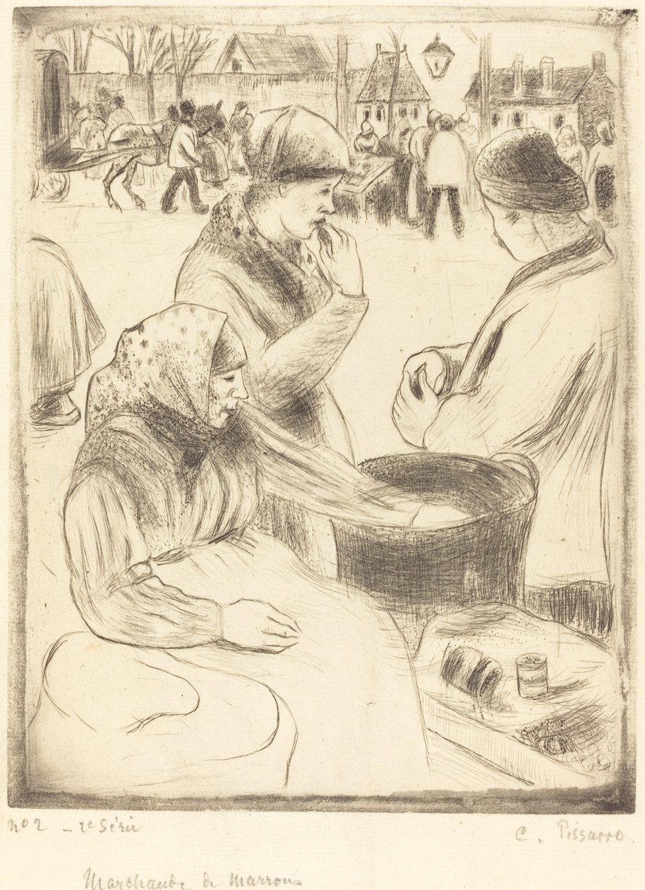 Kastanjeleverandører av Camille Pissarro