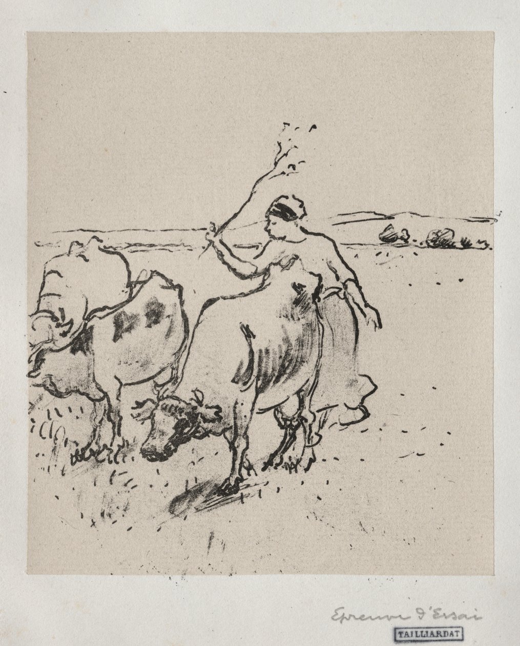 Cowherder av Camille Pissarro