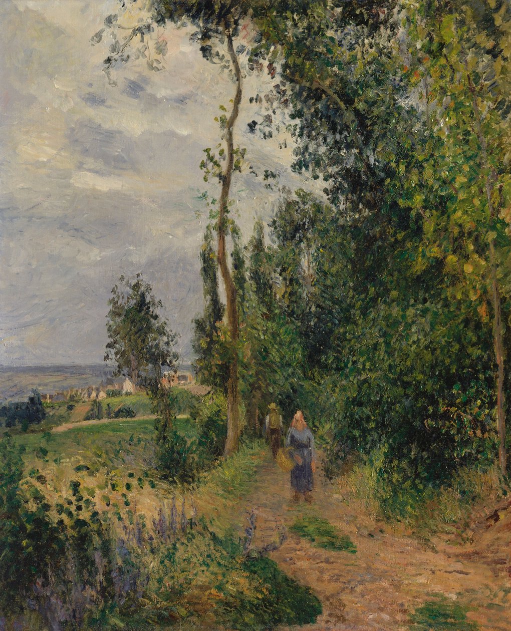Côte des Grouettes, nær Pontoise, ca. 1878 (olje på lerret) av Camille Jacob Pissarro