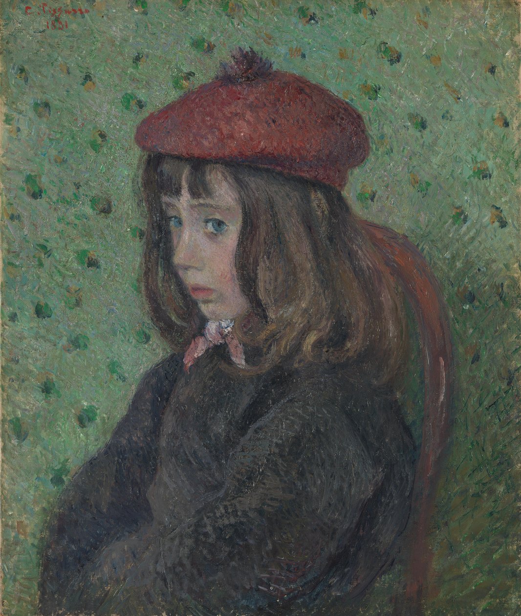 Felix Pissarro med rød baret av Camille Jacob Pissarro