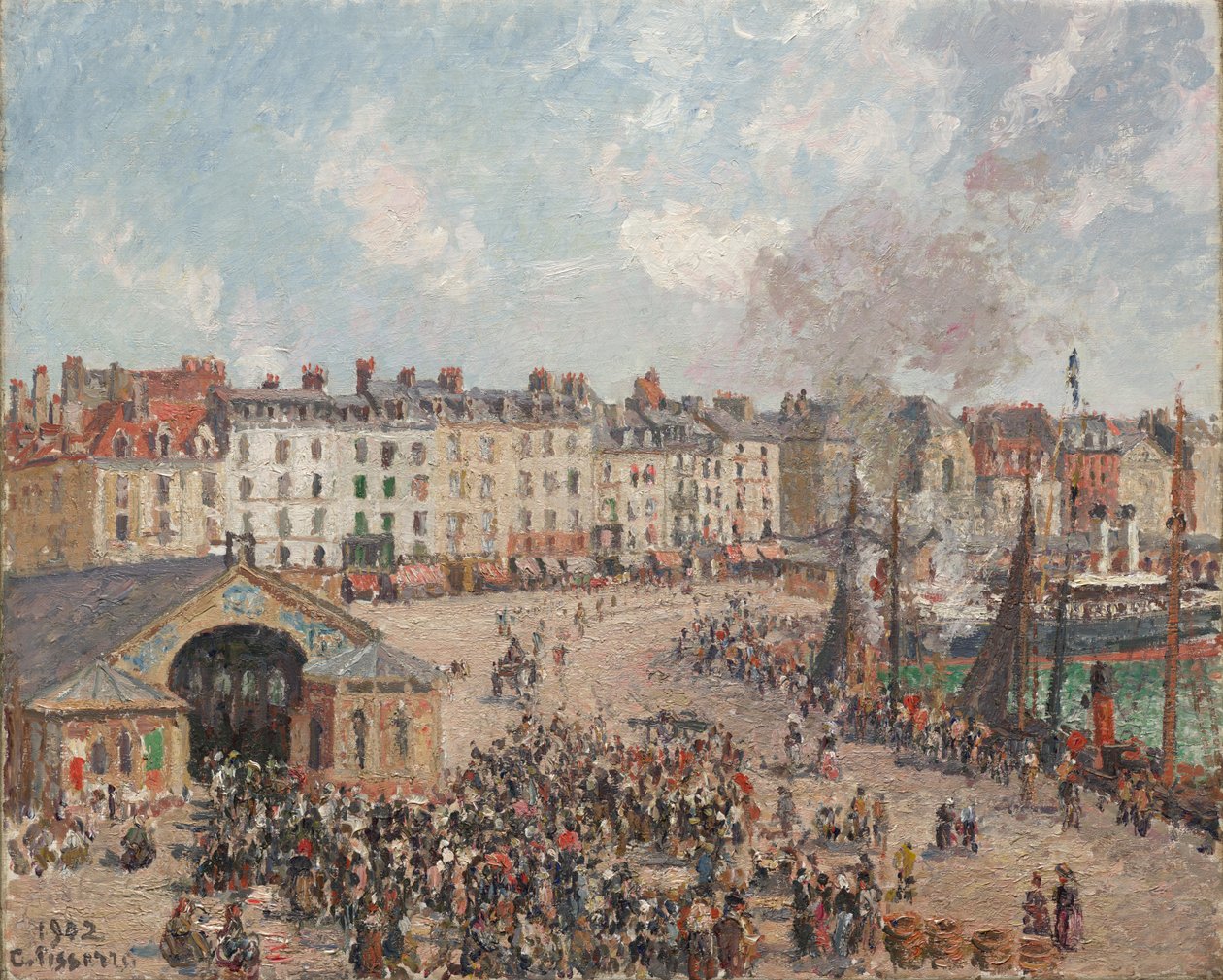 Fiskemarked av Camille Pissarro