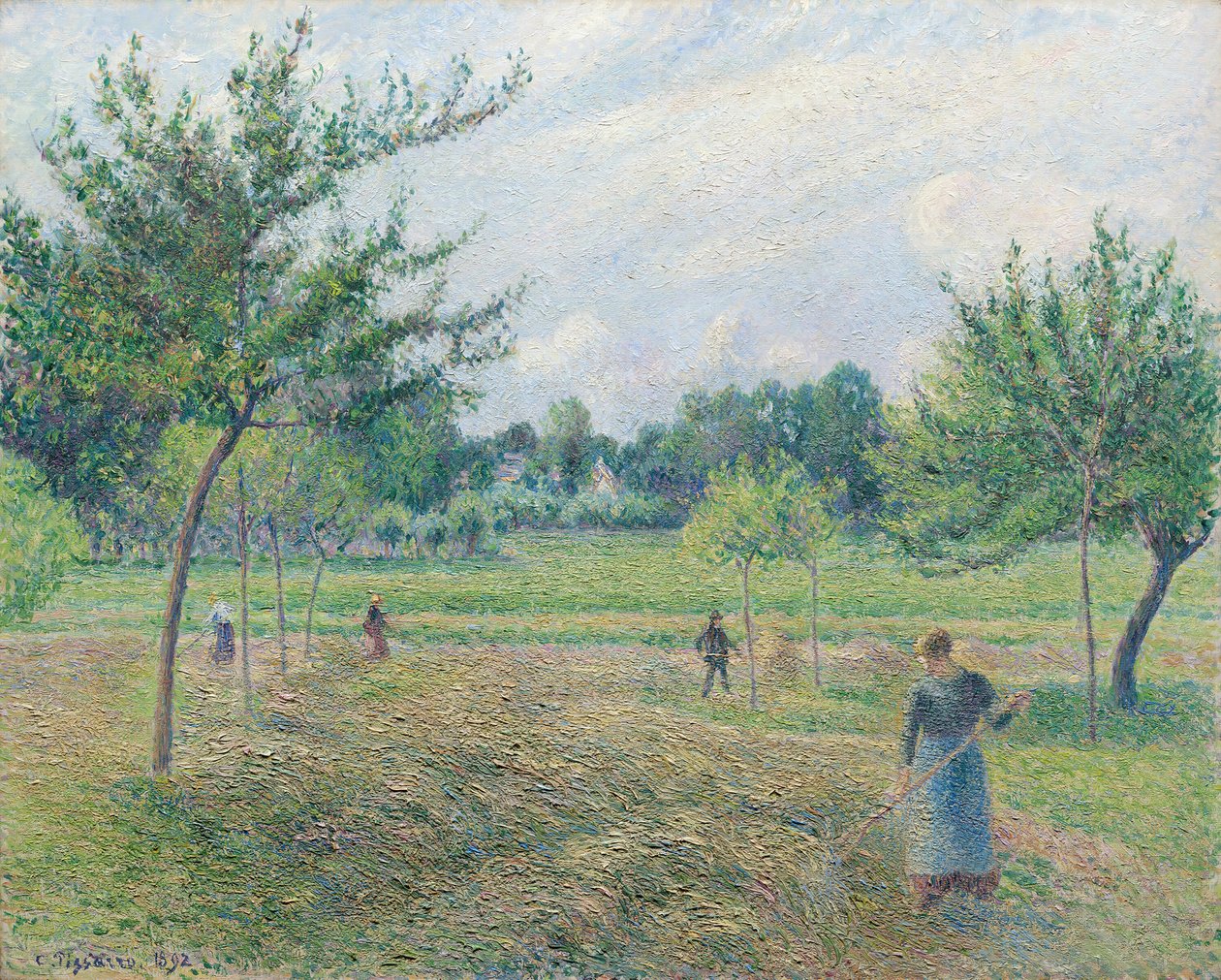 Høyproduksjon i Éragny, 1892. av Camille Pissarro