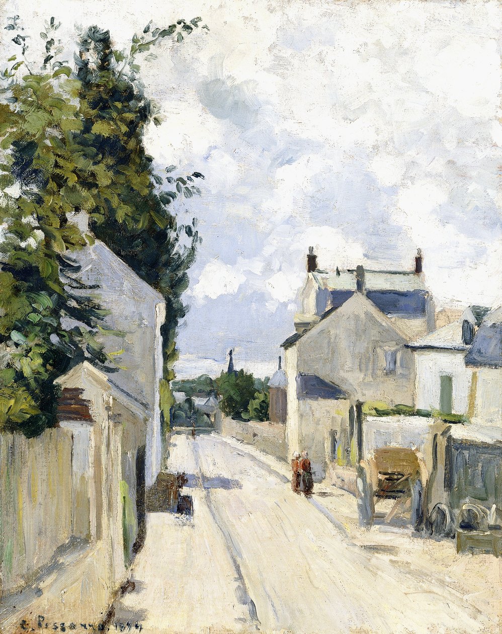 Hermitage Street, Pontoise av Camille Jacob Pissarro