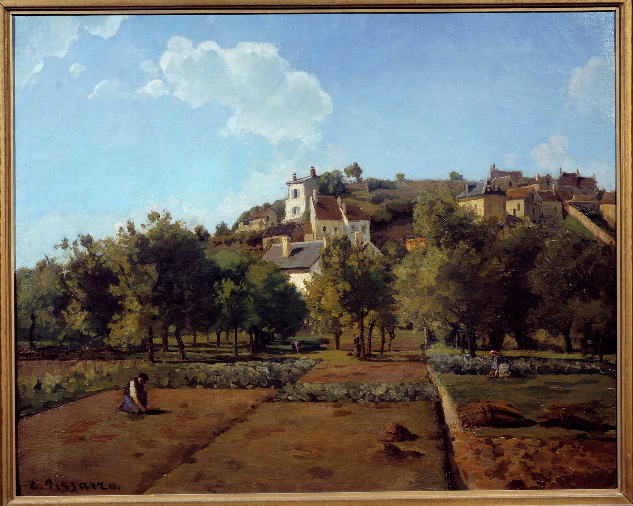Hermitage i Pontoise. Maleri av Camille Pissarro (1830-1903) av Camille Jacob Pissarro