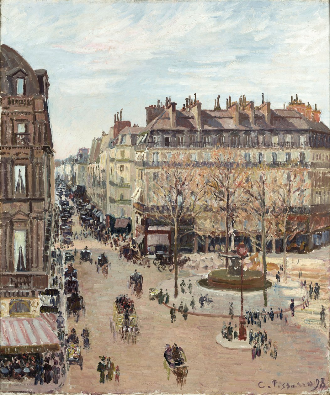 Rue Saint-Honoré av Camille Pissarro